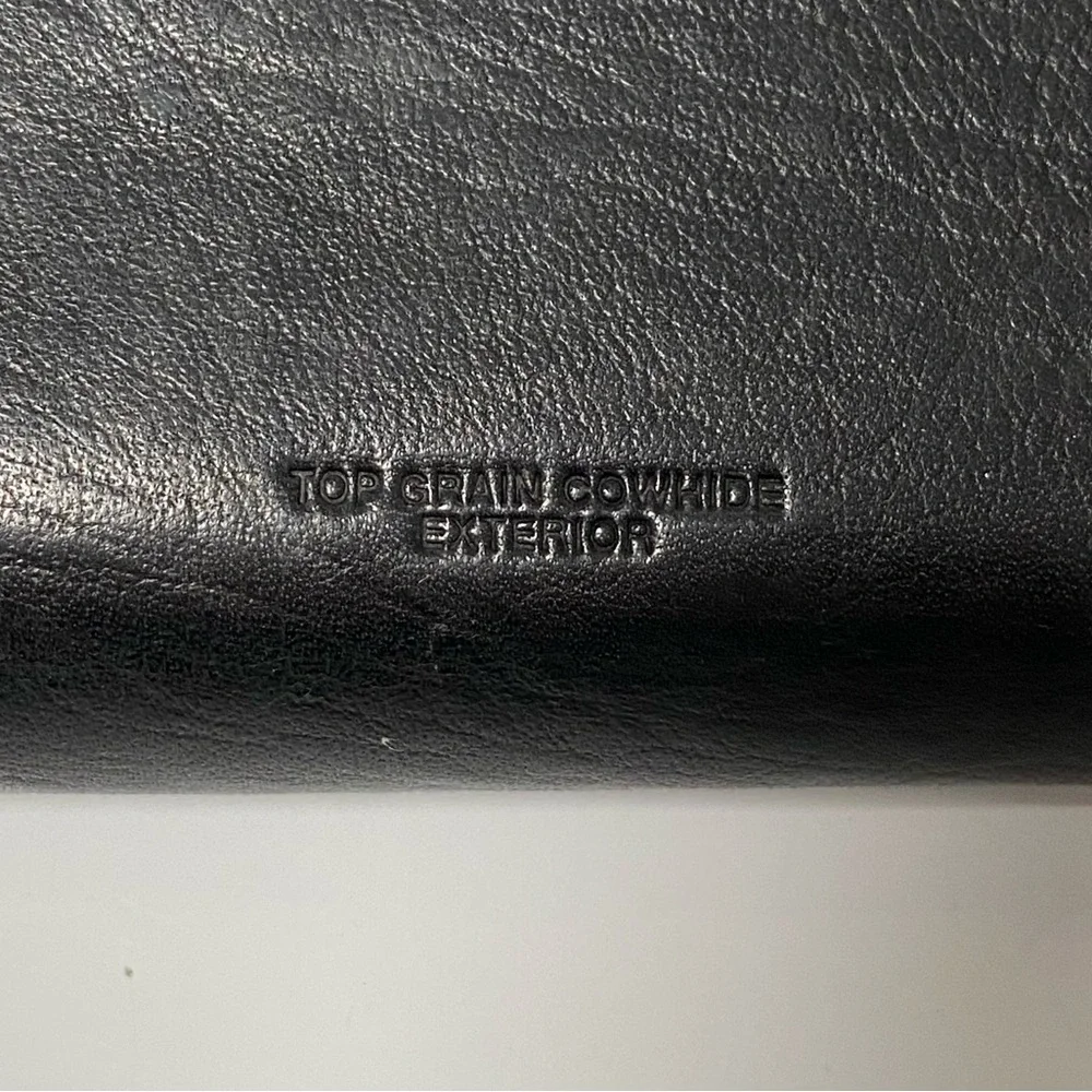 Buxton Black Leather Wallet Model 39 Ensemble Clutch